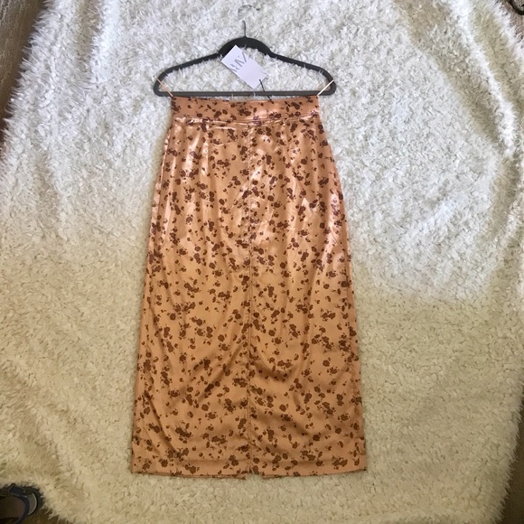 🌺ZARA SET CROPPED TOP * HIGH WAIST MIDI SKIRT SET * DRESS NWT🌺 - Picture 7 of 9